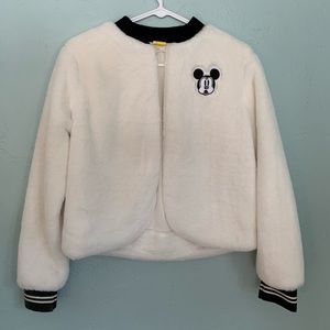 Faux fur Disney Mickey Mouse jacket